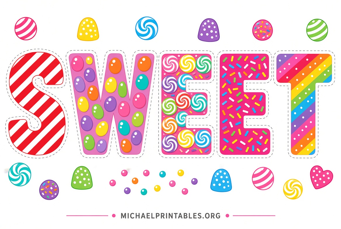 Free Printable Candyland Letters