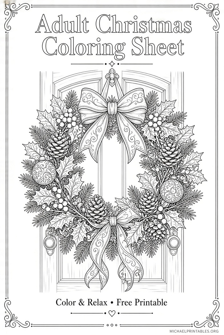 Free Printable Christmas Activity Sheets for Adults