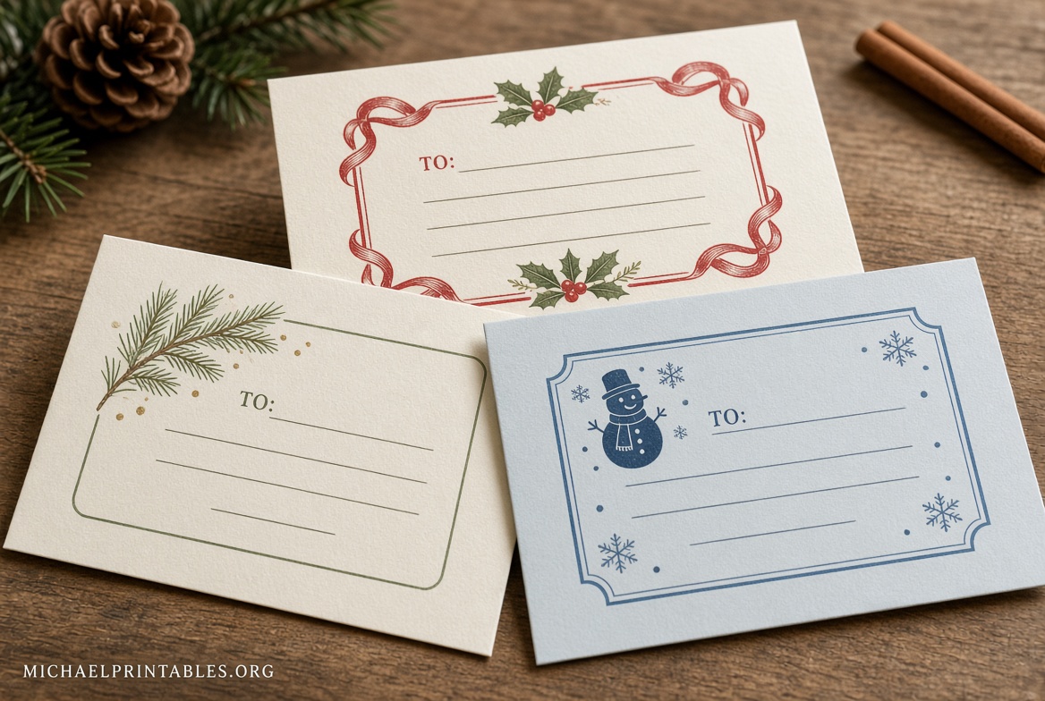Free Printable Christmas Address Labels