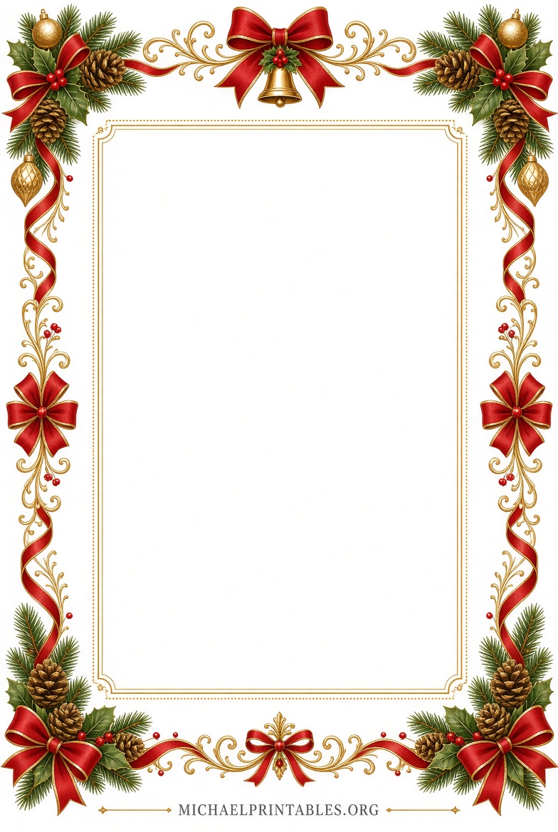 Free Printable Christmas Border Templates for Word