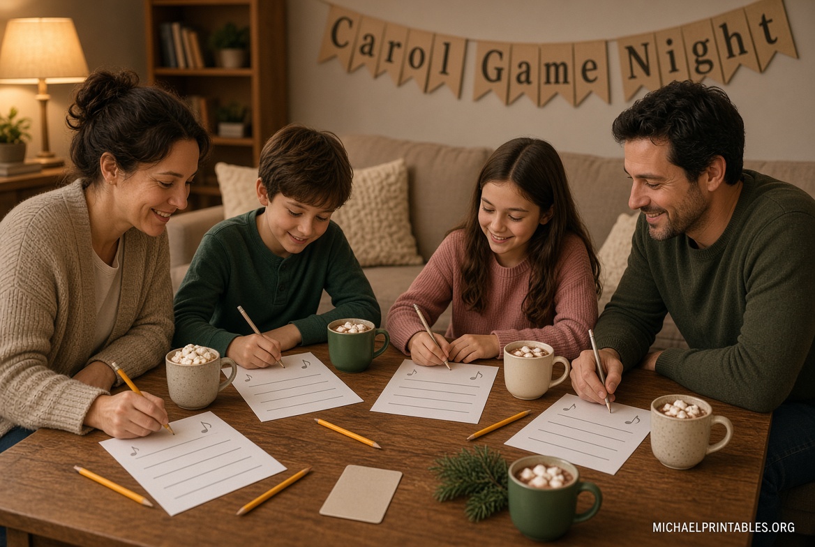 Free Printable Christmas Carol Games (PDF)