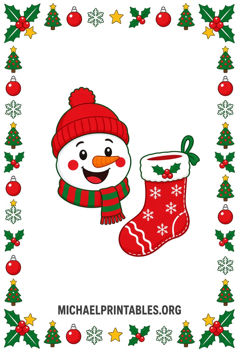 Free Printable Christmas Clip Art PDF Downloads