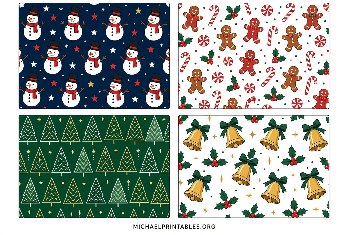 Free Printable Christmas Gift Wrapping Paper