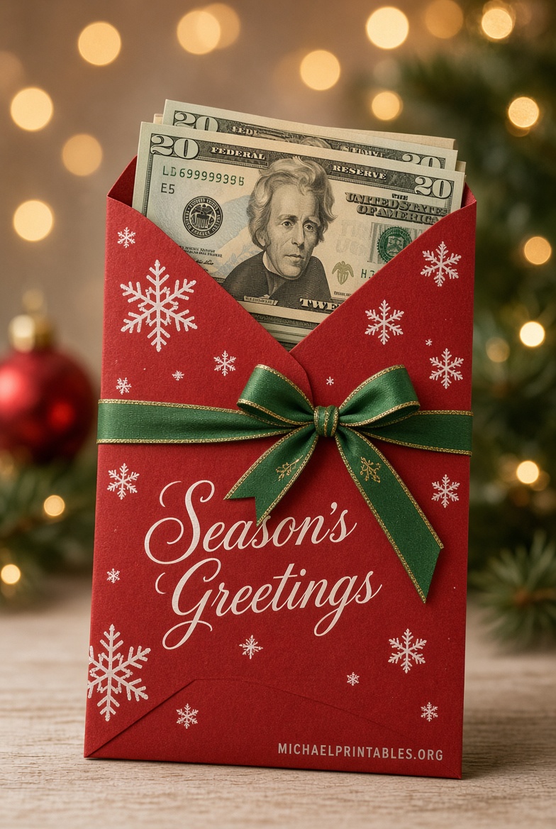 Free Printable Christmas Money Envelopes