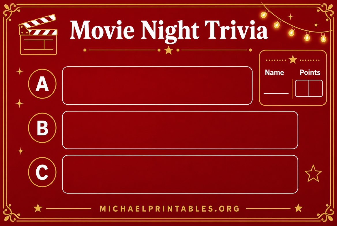 Free Printable Christmas Movie Trivia PDFs