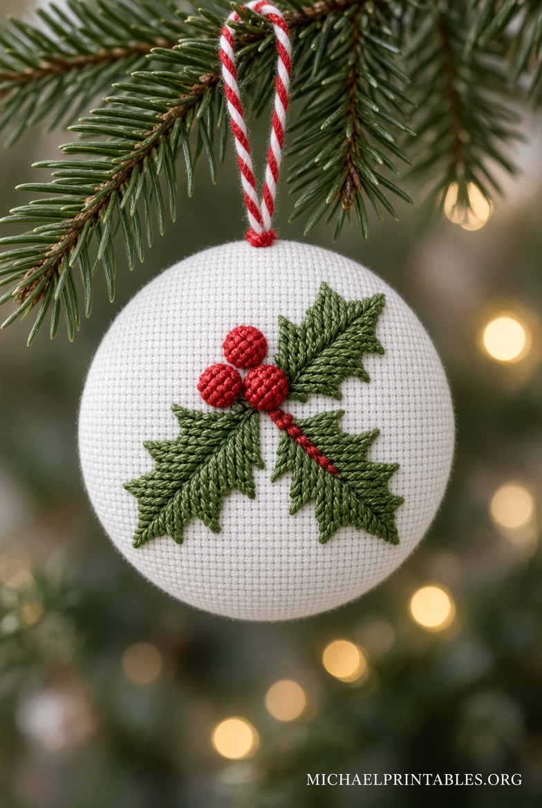 Free Printable Christmas Ornament Cross Stitch Patterns