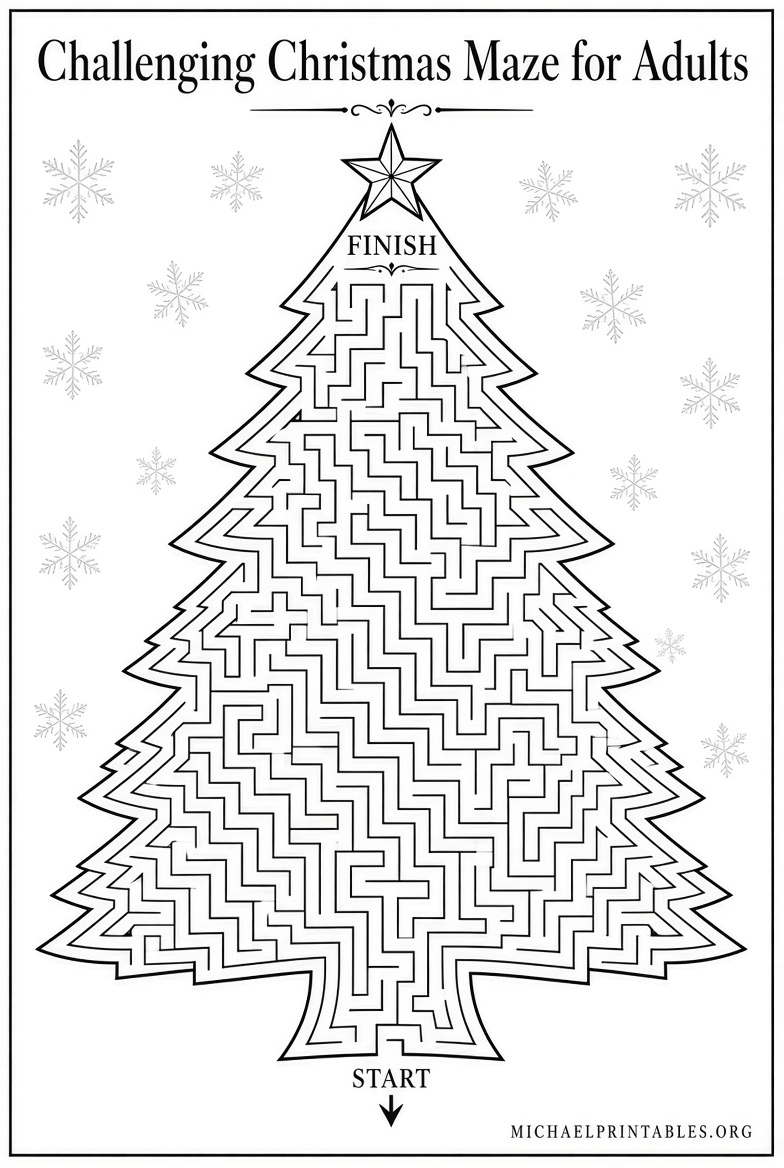 Free Printable Christmas Puzzles for Adults