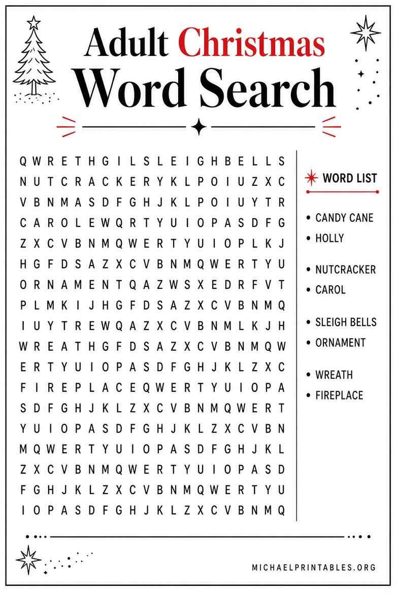 Free Printable Christmas Puzzles for Adults