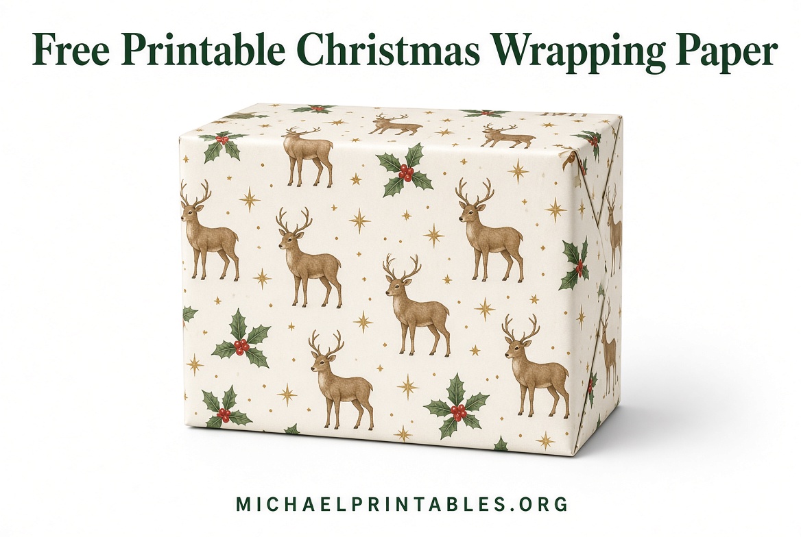 Free Printable Christmas Wrapping Paper Guide