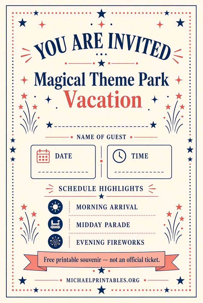 Free Printable Disney World Tickets Guide