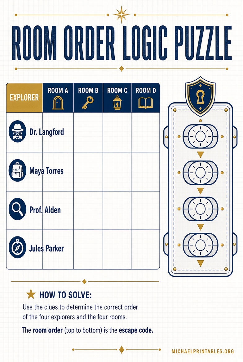 Free Printable Escape Room Puzzles (PDF)