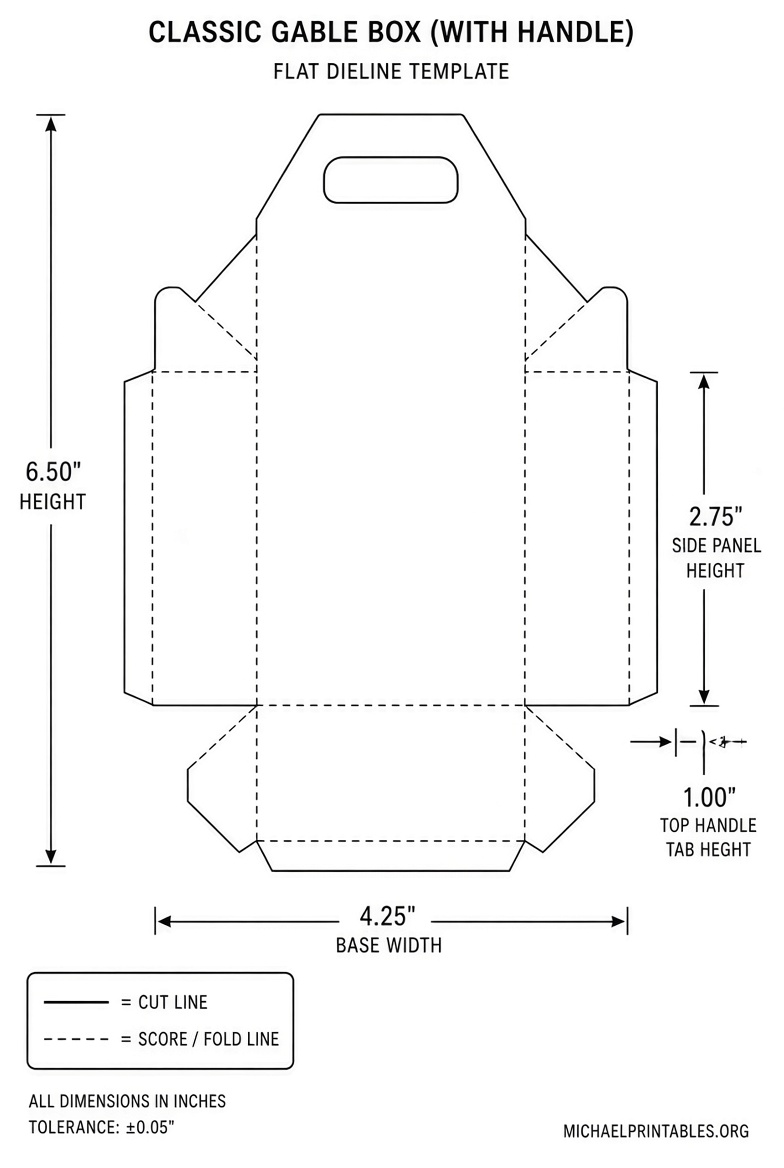 Free Printable Gable Box Template – Download Now