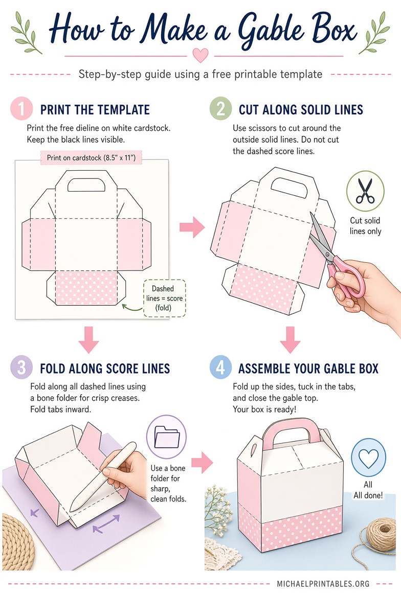Free Printable Gable Box Template – Download Now