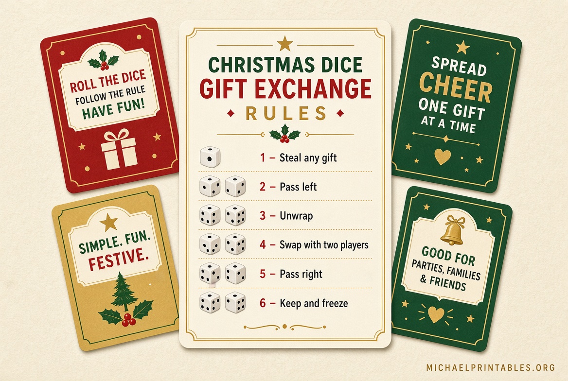 Free Printable Gift Exchange Cards