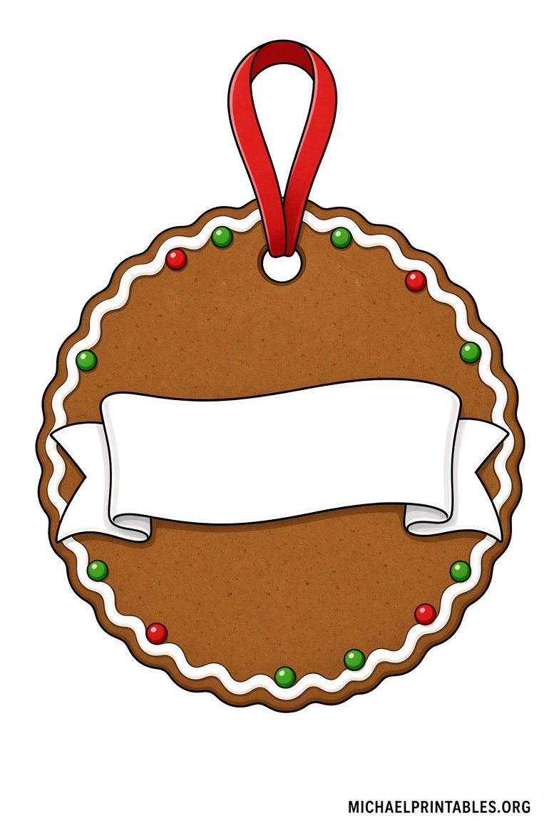 Free Printable Gingerbread Gift Tags (PDF)