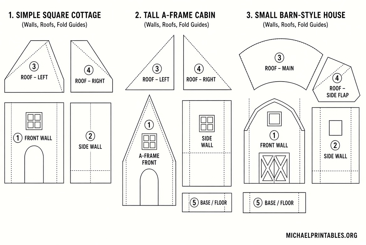 Free Printable Gingerbread House Patterns