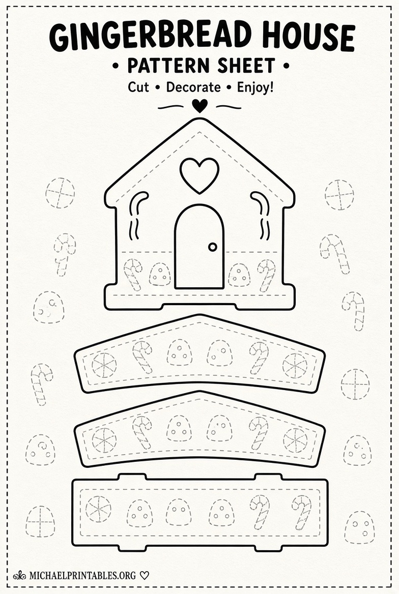 Free Printable Gingerbread House Patterns