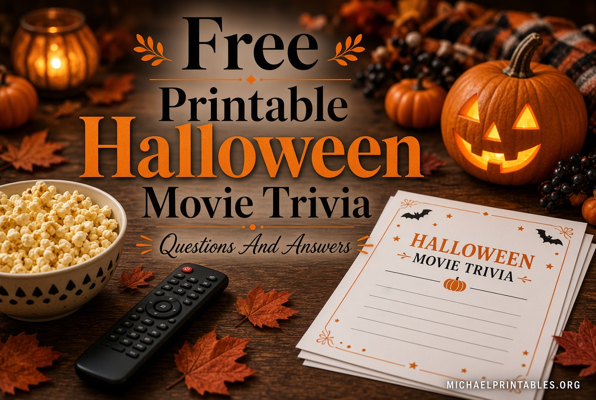 Free Printable Halloween Movie Trivia Q&A