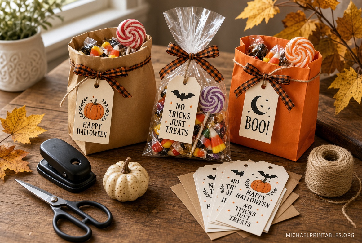 Free Printable Halloween Tags for Goodie Bags