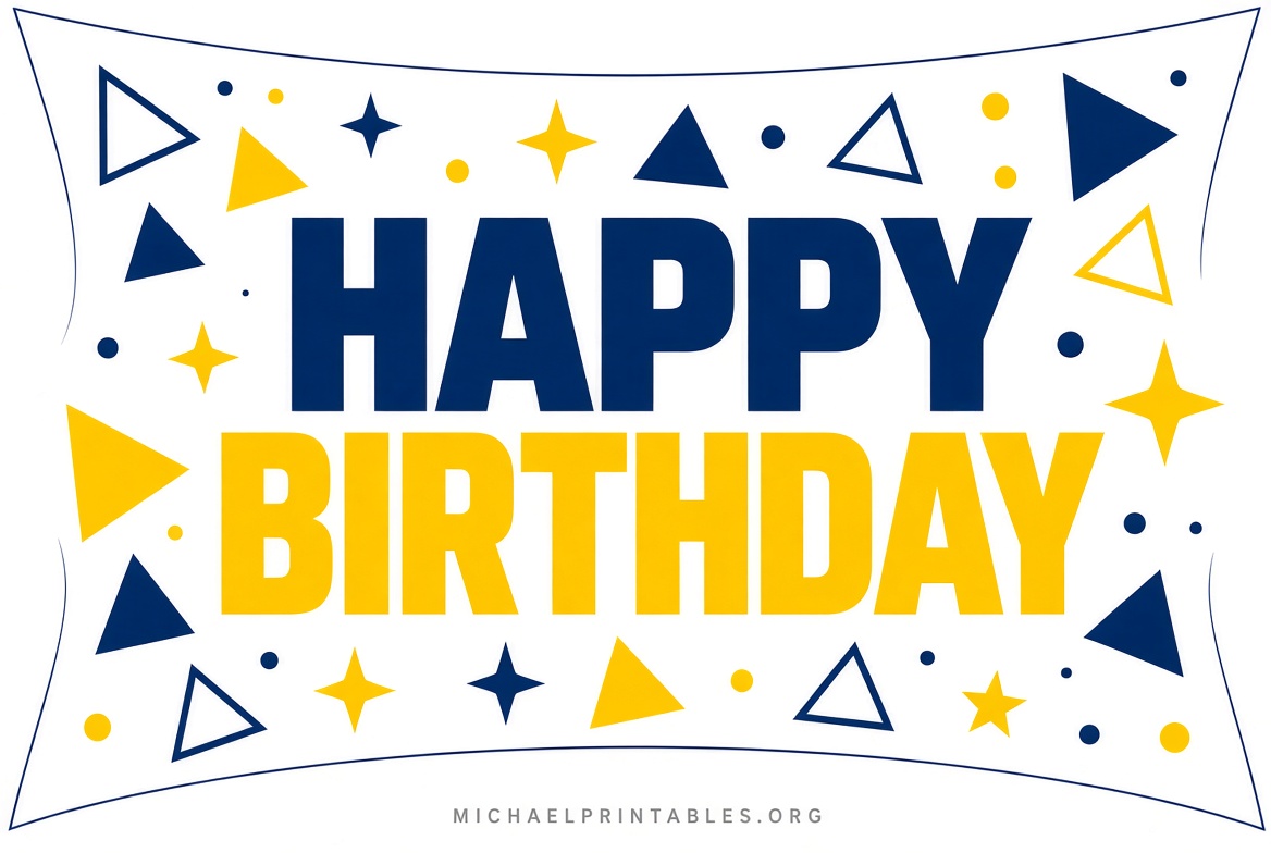 Free Printable Happy Birthday Cake Toppers