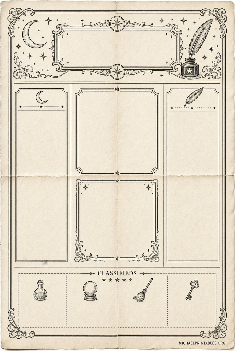 Free Printable Harry Potter Newspaper Templates