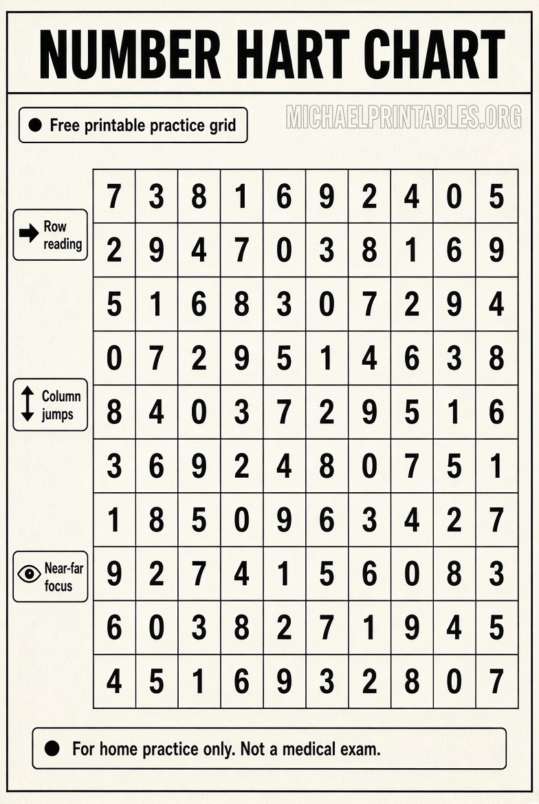 Free Printable Hart Chart PDF Download Guide