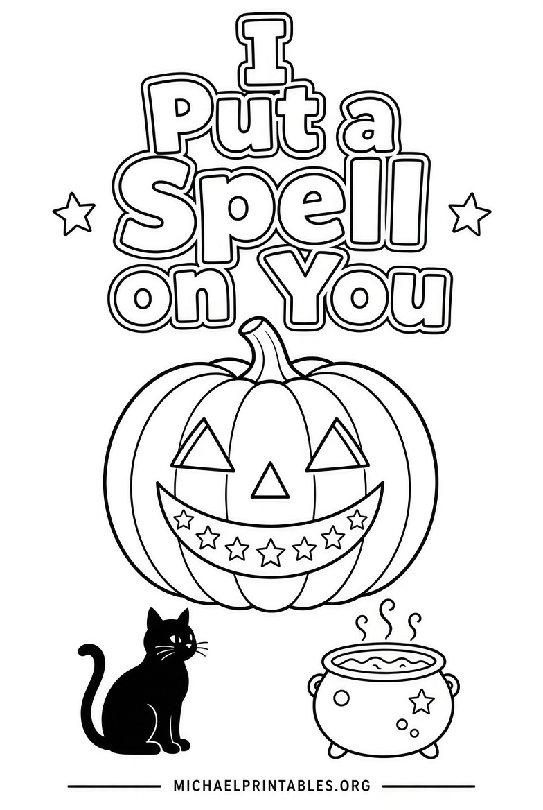 Free Printable Hocus Pocus Pumpkin Carving Stencils