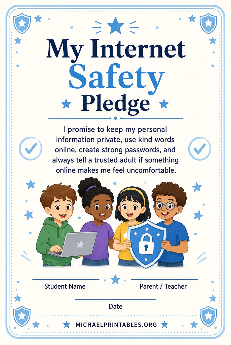 Free Printable Internet Safety Worksheets