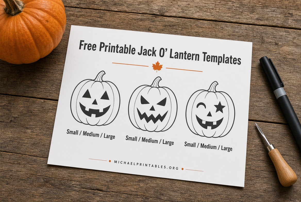 Free Printable Jack O Lantern Templates