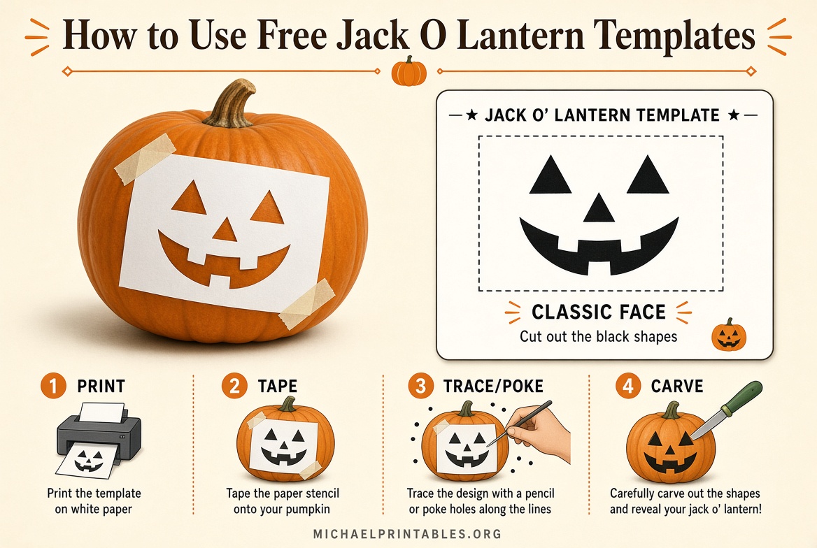 Free Printable Jack O Lantern Templates