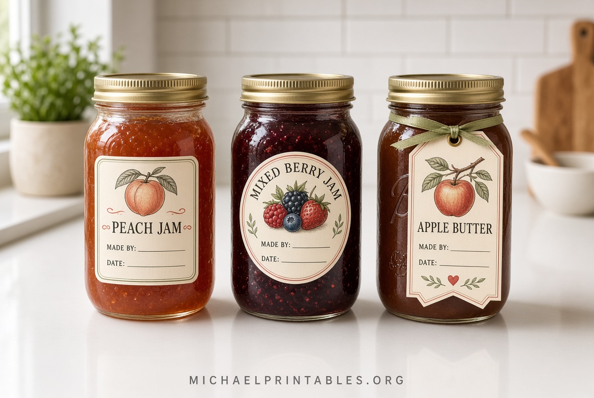 Free Printable Jam Label Templates