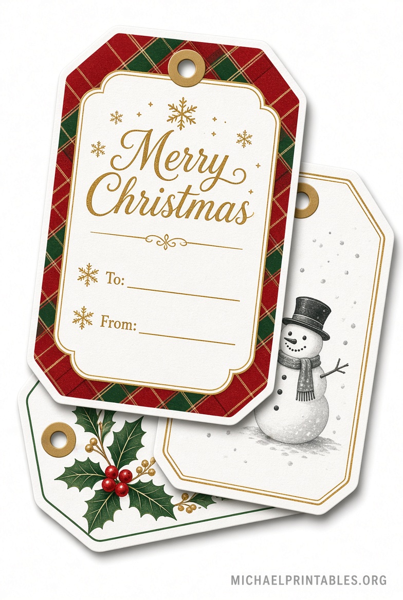 Free Printable Large Christmas Gift Tags
