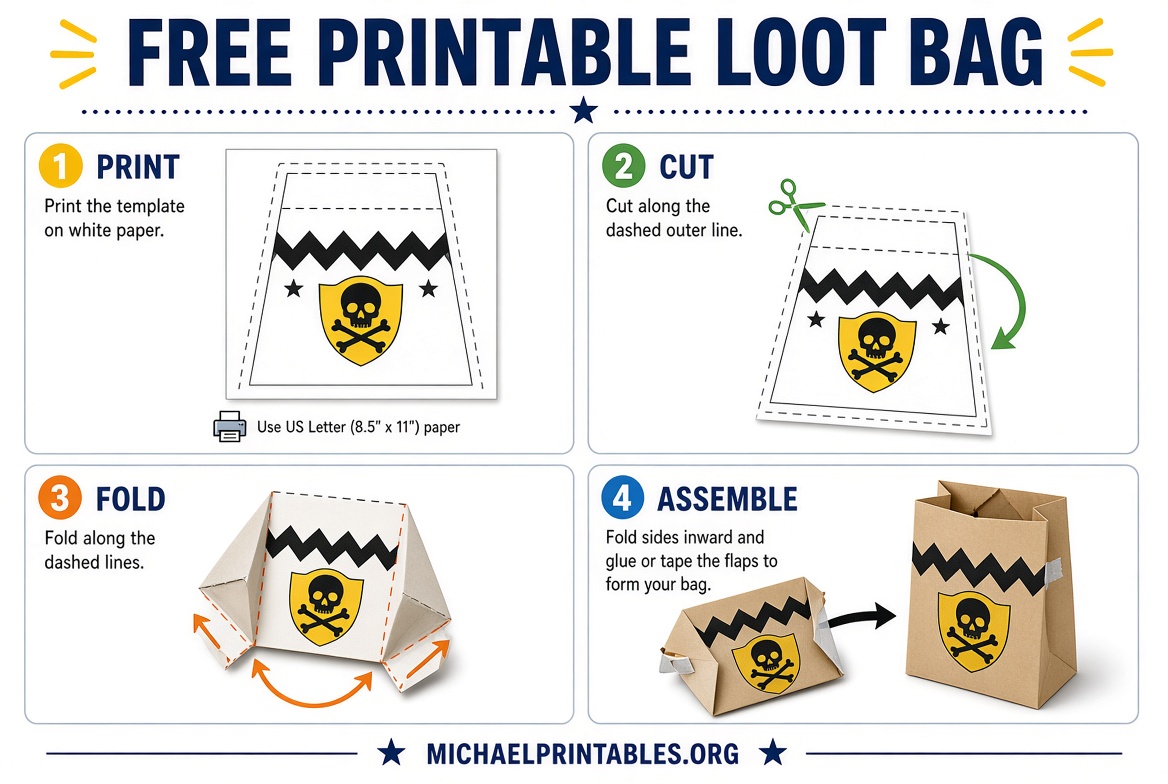 Free Printable Loot Bag Template – Easy DIY Downloads