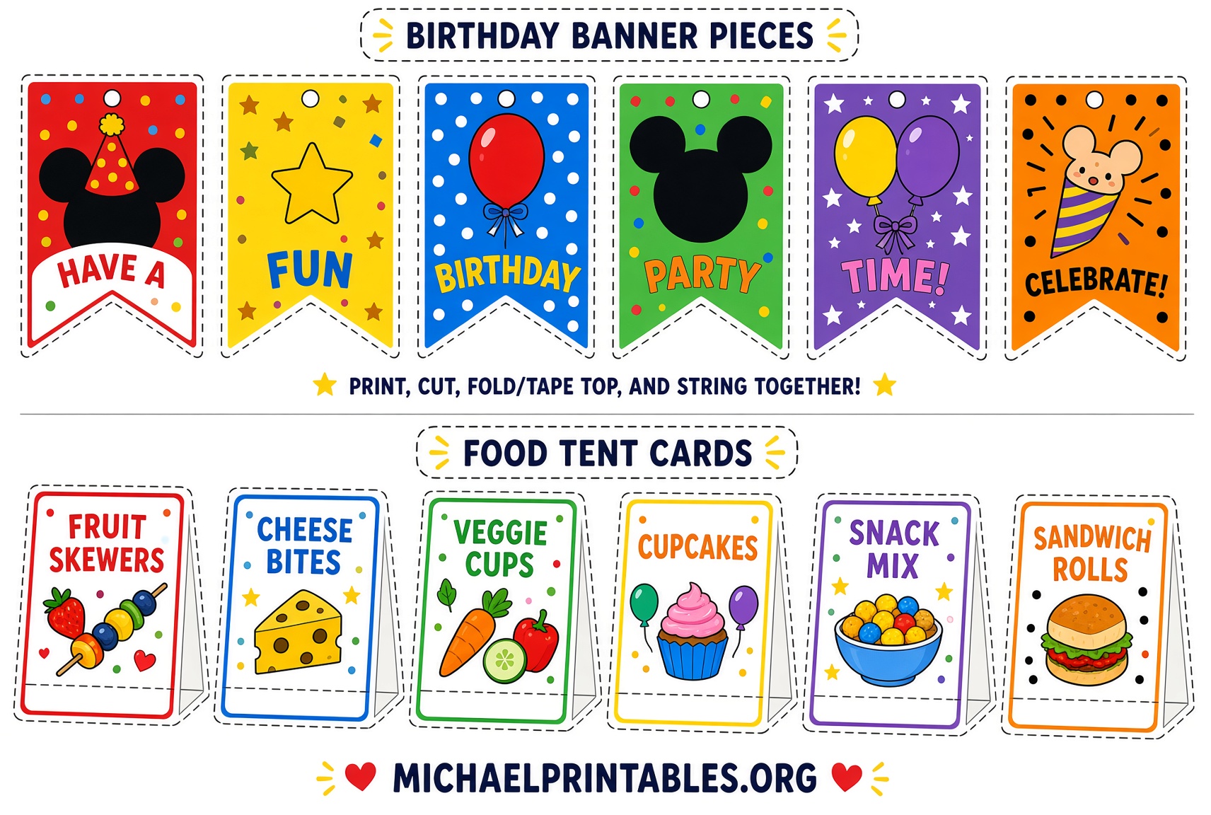 Free Printable Mickey Mouse Birthday Guide