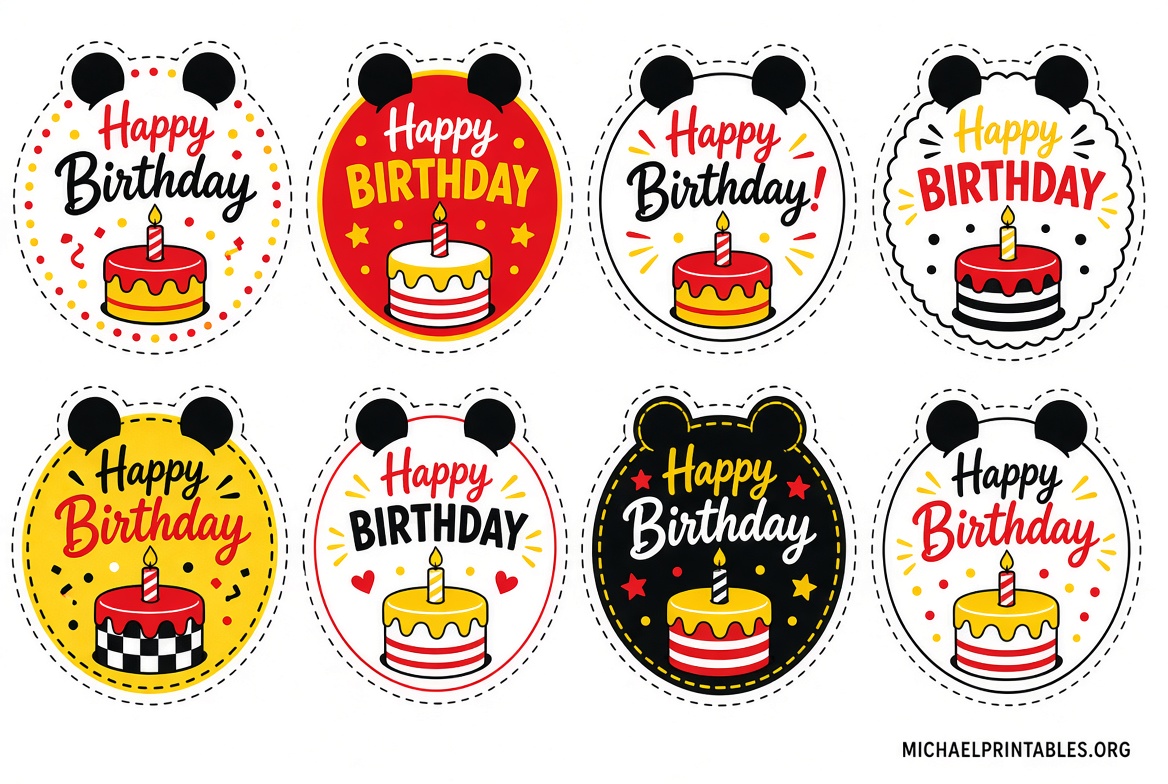 Free Printable Mickey Mouse Birthday Guide