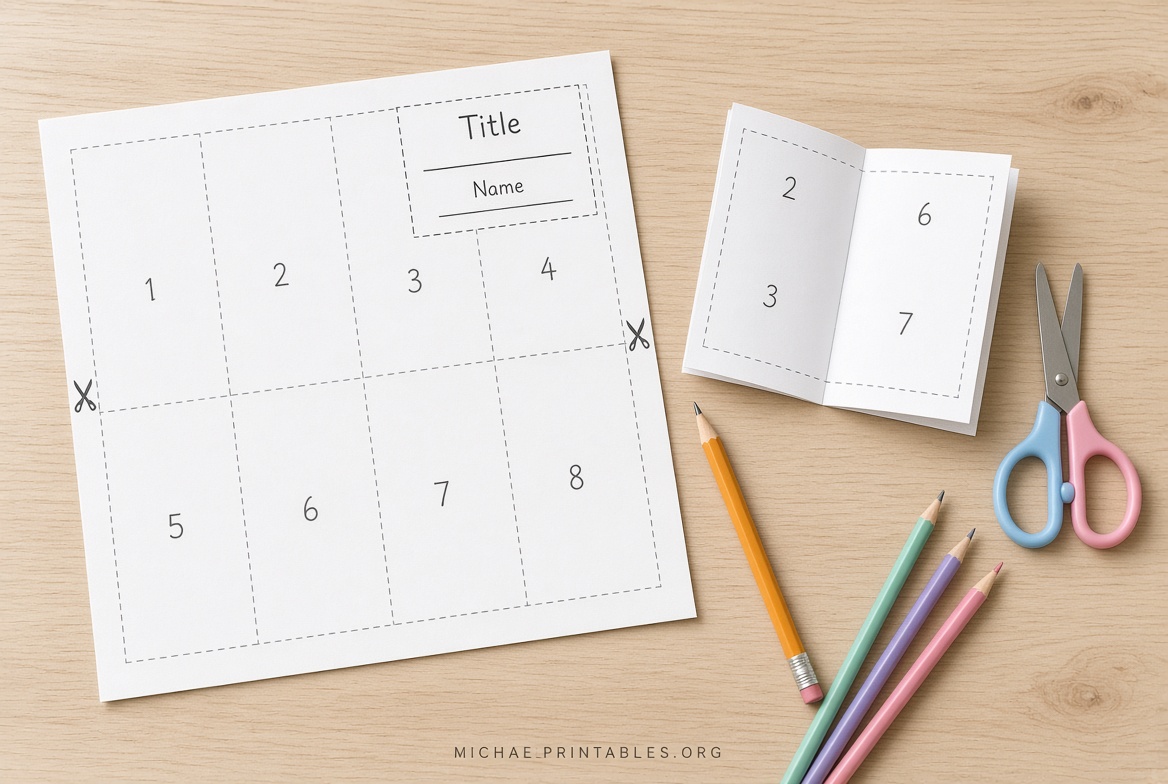Free Printable Mini Book Template | PDF Guide