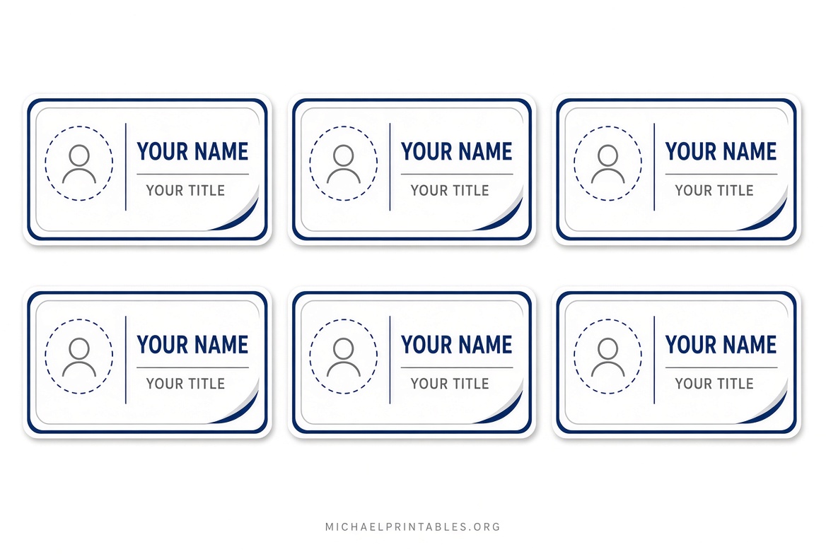 Free Printable Name Badge Templates for Events