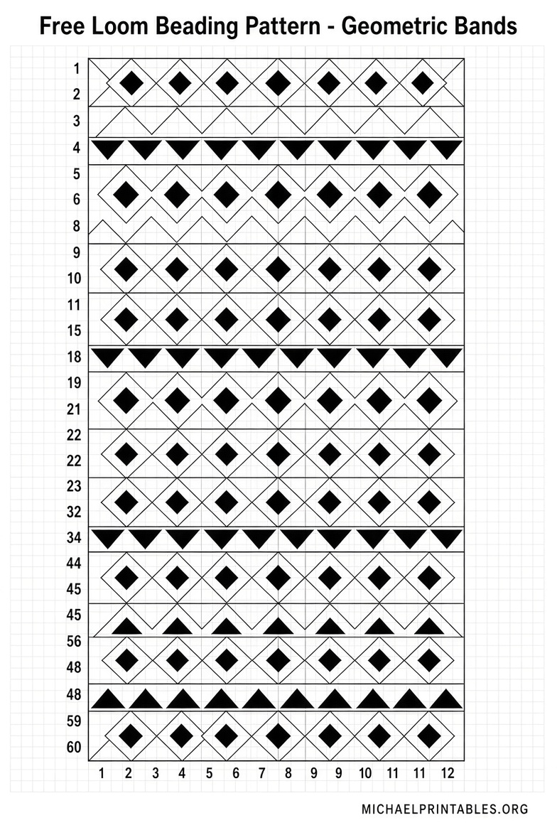 Free Printable Native American Beading Patterns