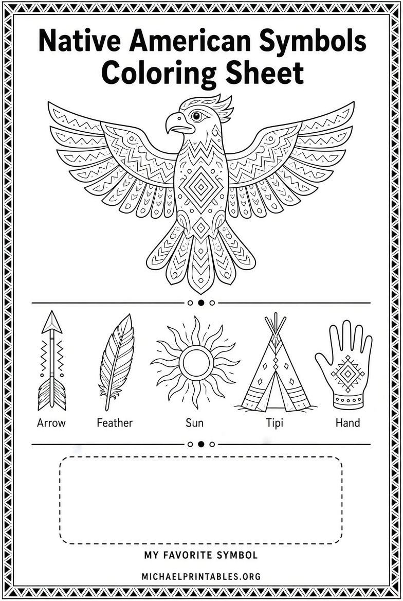 Free Printable Native American Symbols Resources