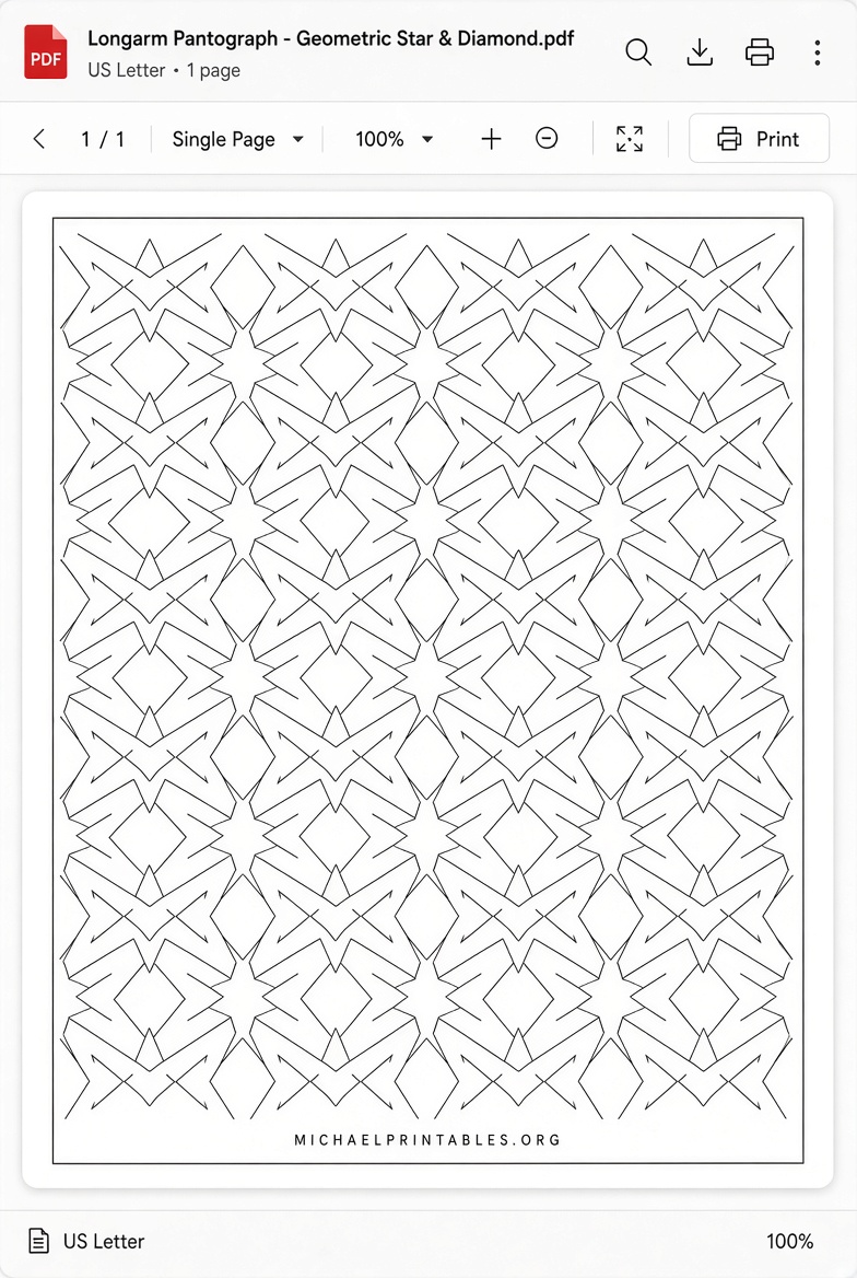 Free Printable Pantographs for Longarm Quilting PDFs