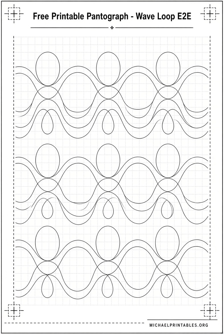 Free Printable Pantographs for Longarm Quilting PDFs