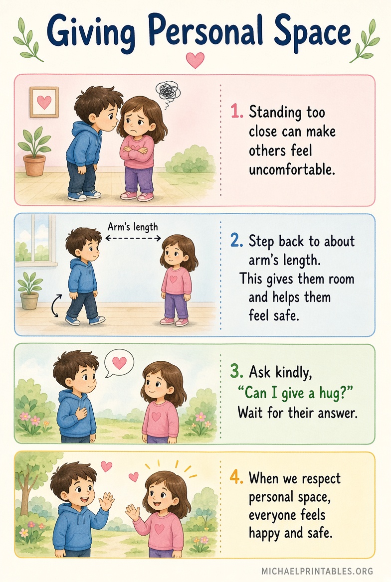 Free Printable Personal Space Worksheets for Kids