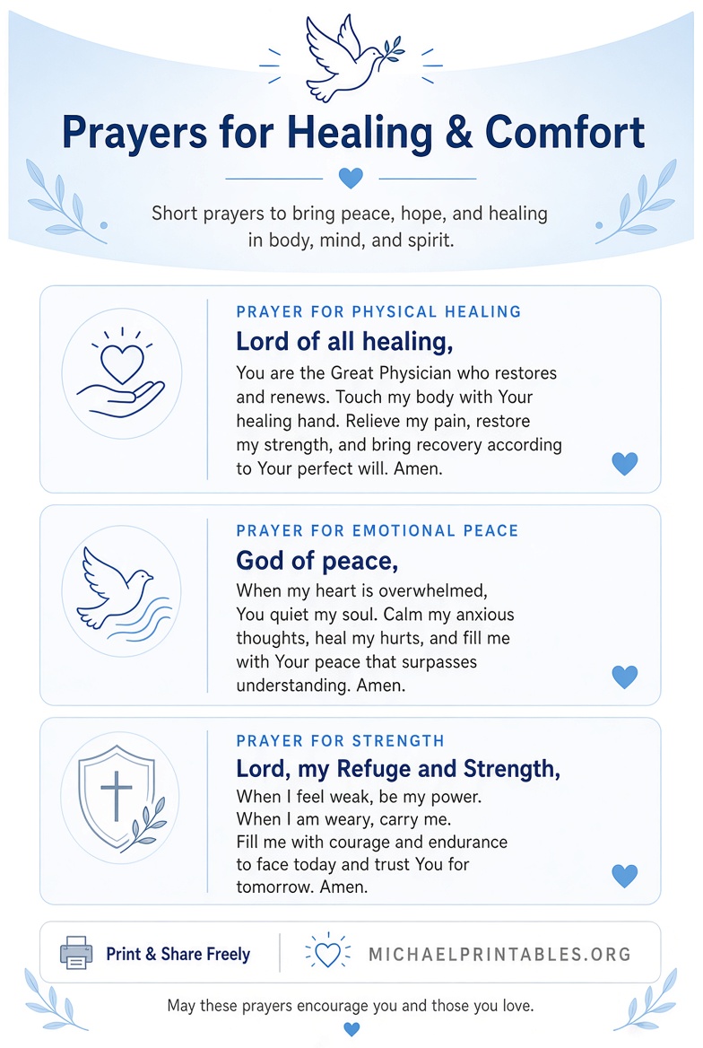Free Printable Prayers for Healing