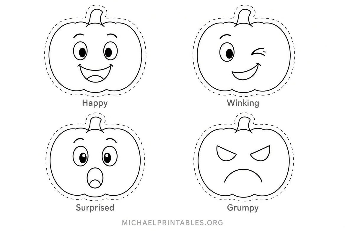 Free Printable Pumpkin Face Templates