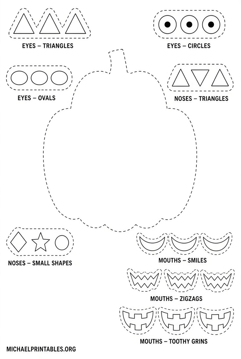 Free Printable Pumpkin Face Templates