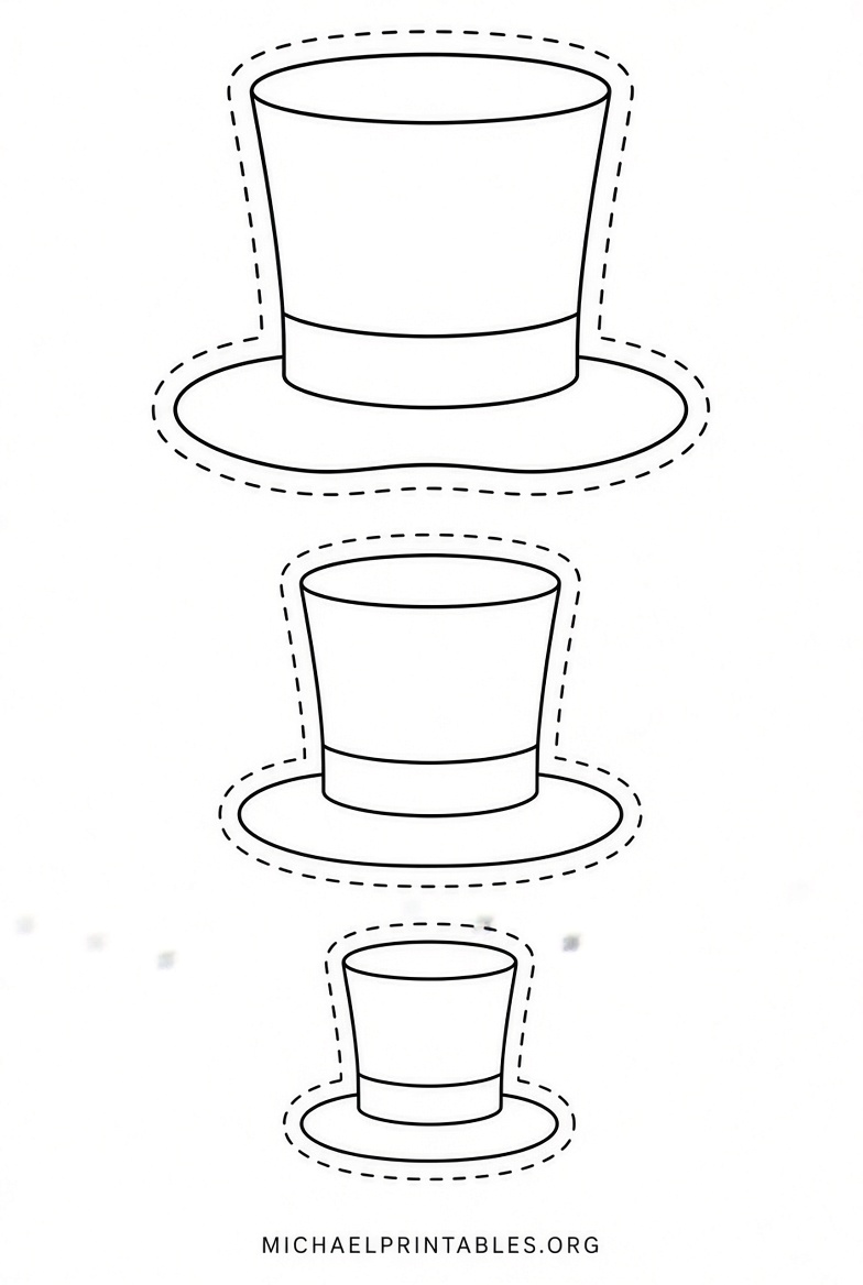 Free Printable Snowman Hat Template