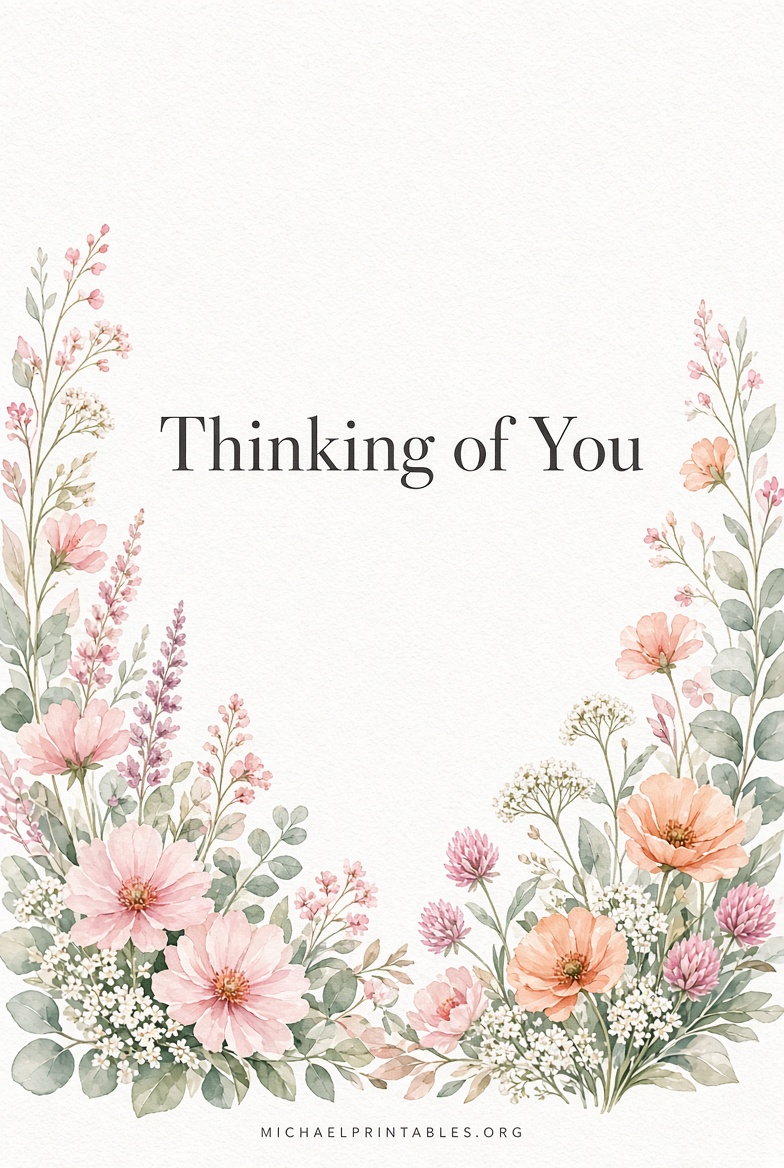 Free Printable Thinking of You Cards