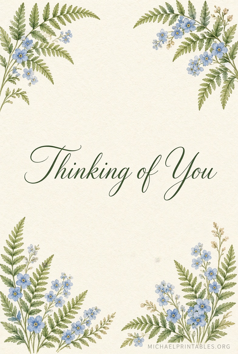 Free Printable Thinking of You Cards