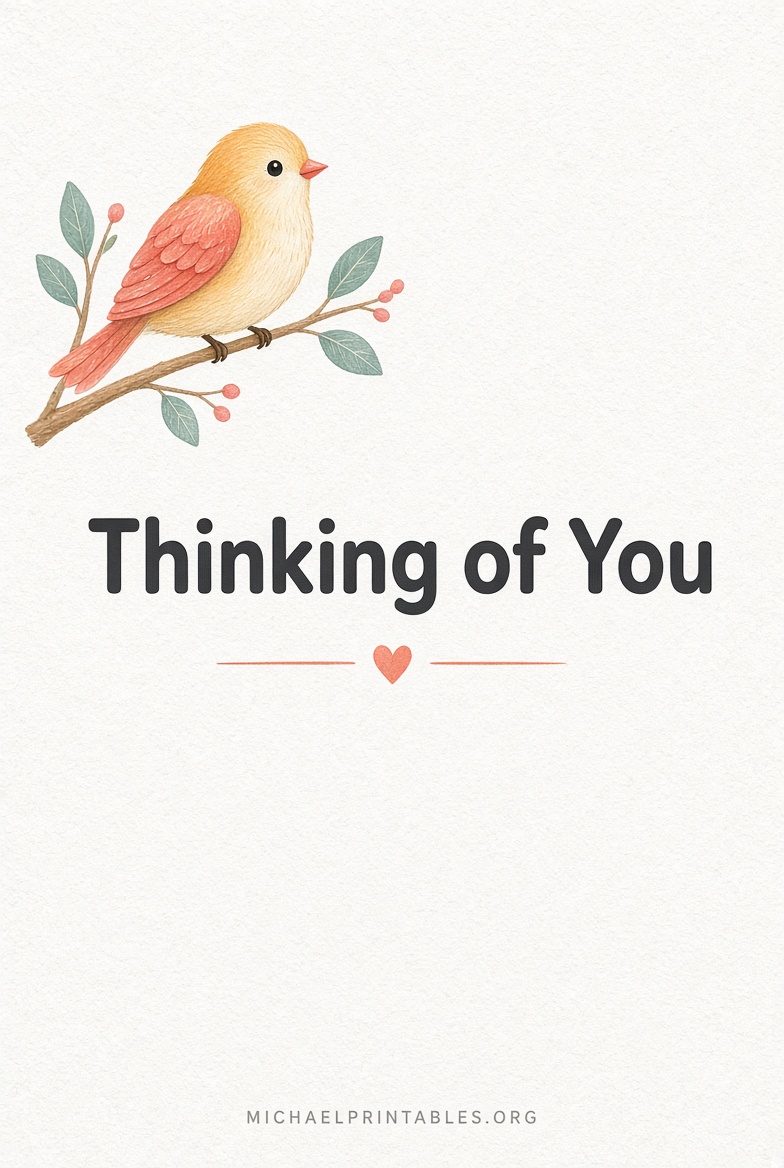 Free Printable Thinking of You Cards