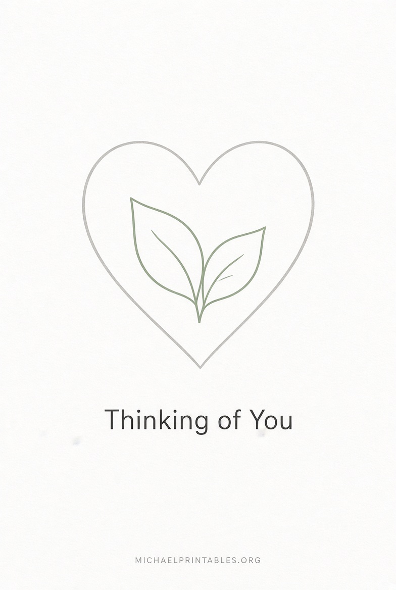 Free Printable Thinking of You Cards